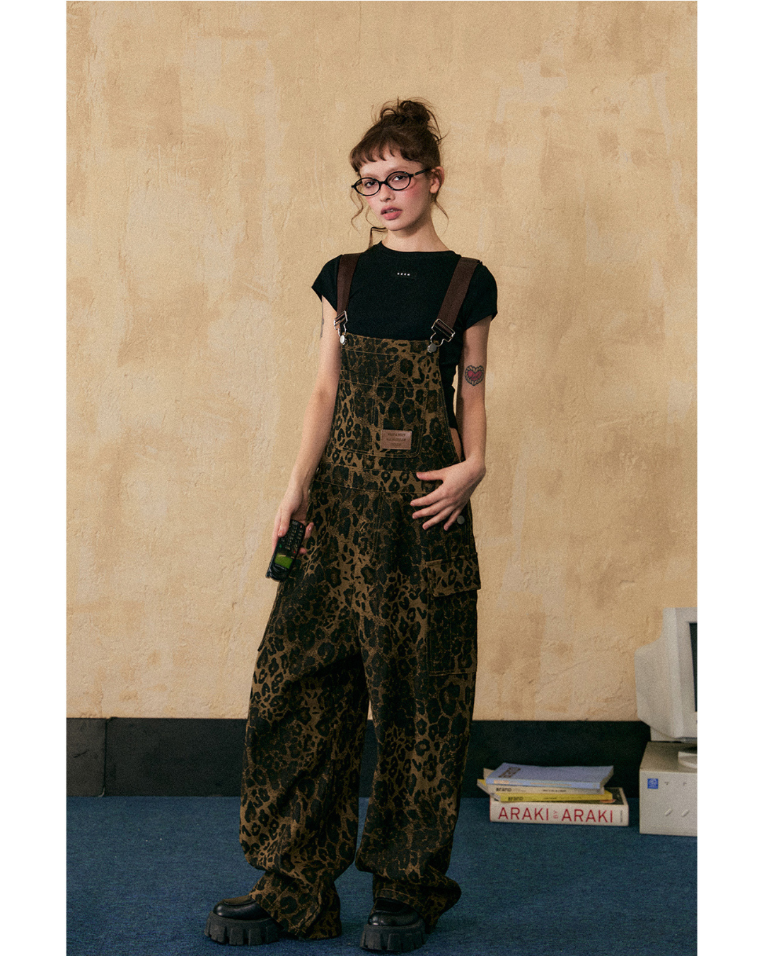 Leopard Print Overalls