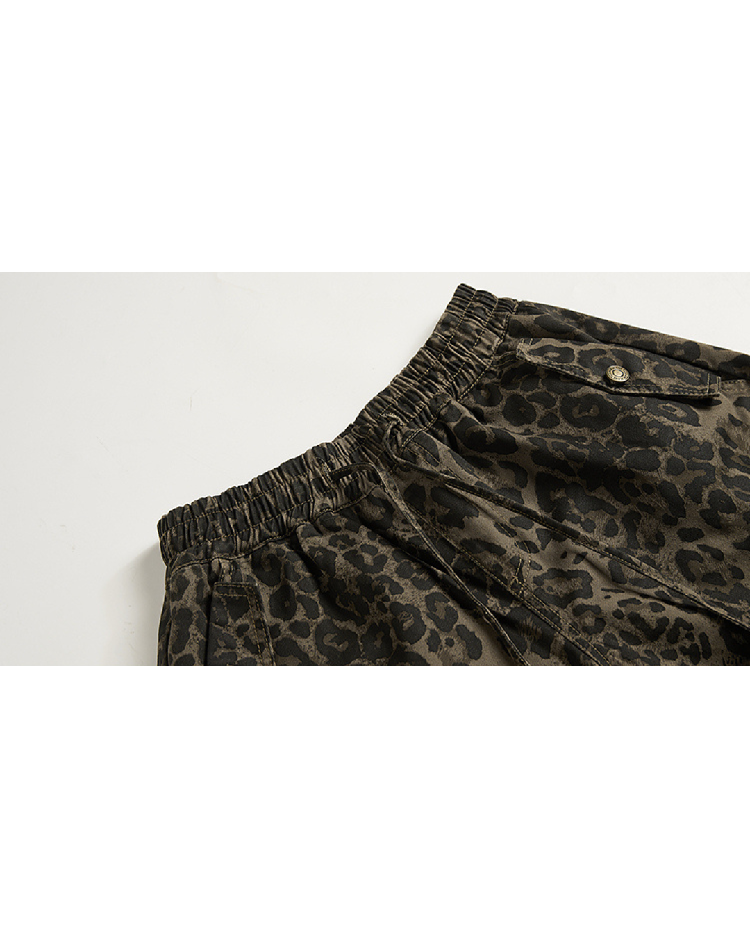 Leopard Half Cargo Pants