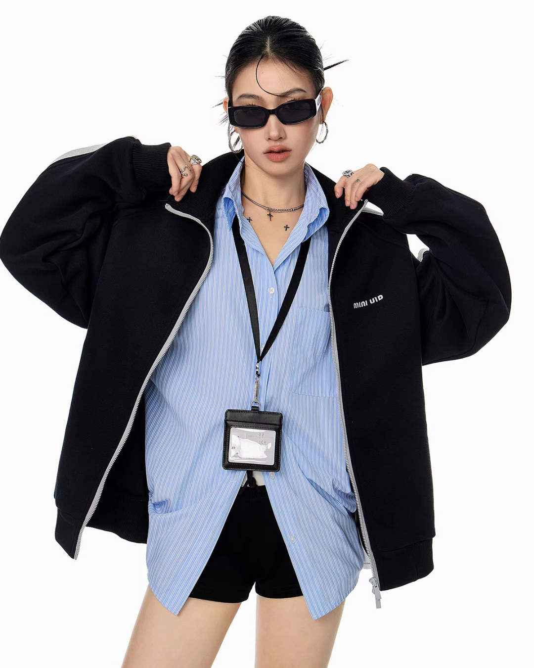 Oversized Track Zip