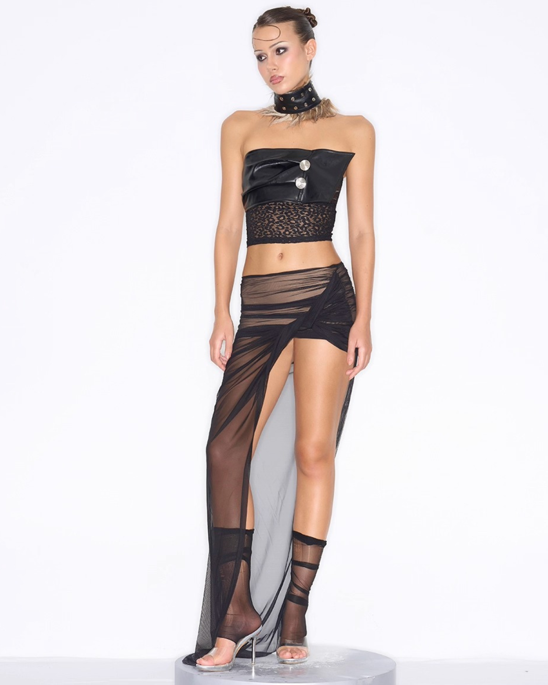 Asymmetry Drape Skirt