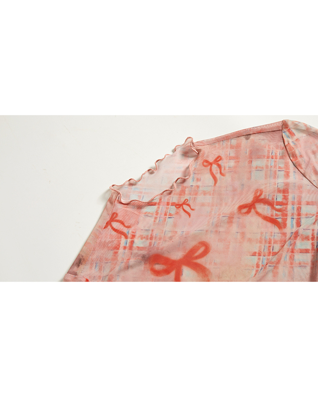 Printed Sheer Top