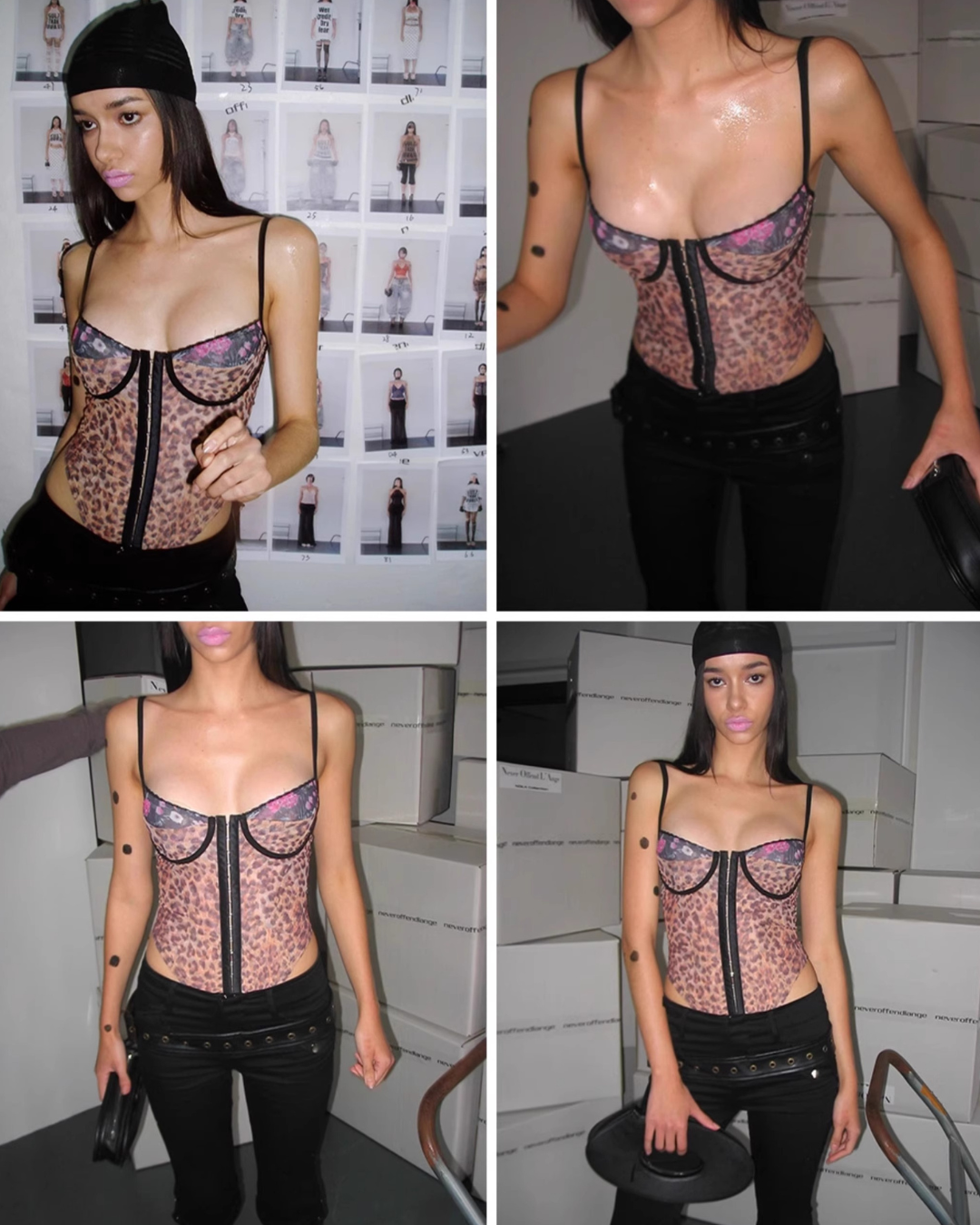 Leopard Sheer Suit