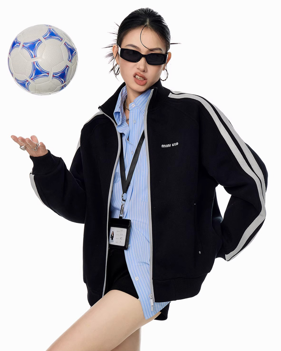 Oversized Track Zip