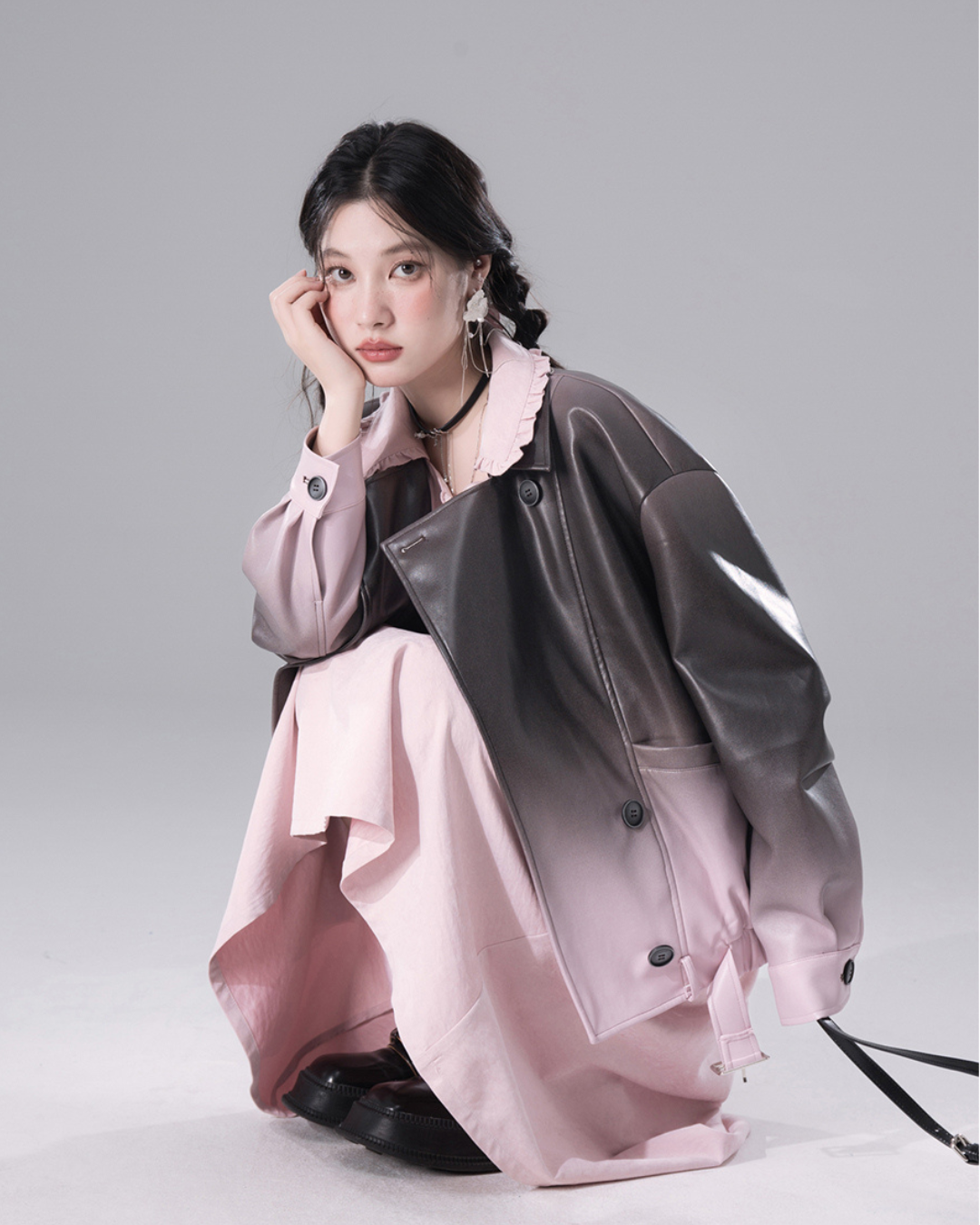 ジャケット・アウター Granhiert dark brown wool silk serge ジャケット・アウター Granhiert dark brown wool silk serge