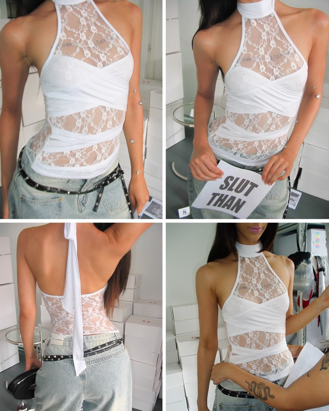 Lace Halter Top