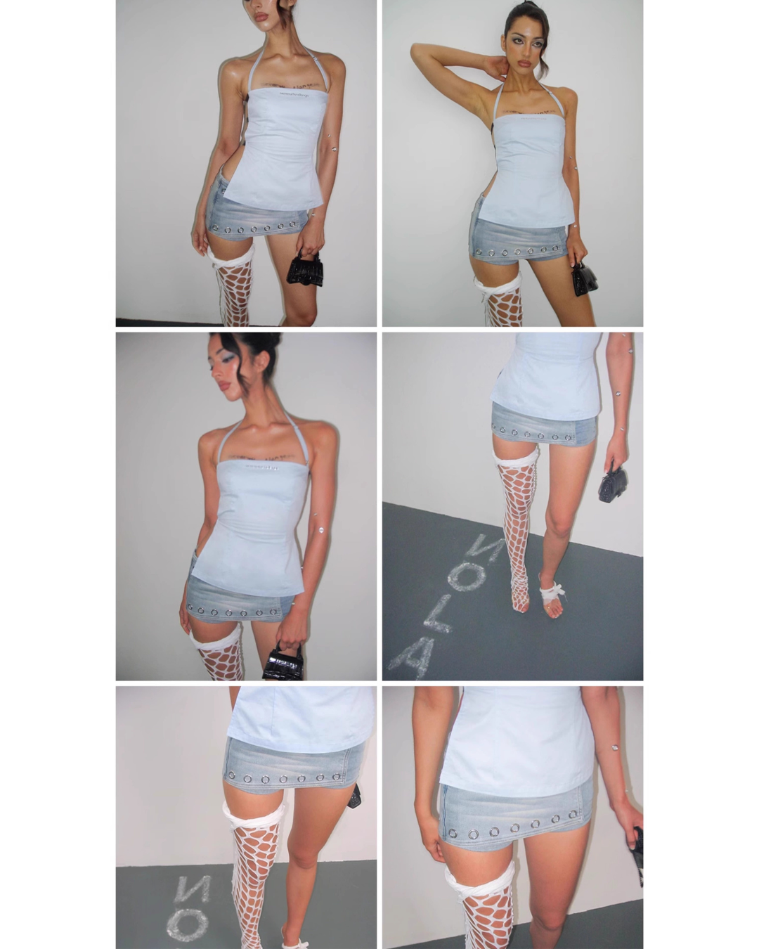 Eyelet Wrap Mini Pants