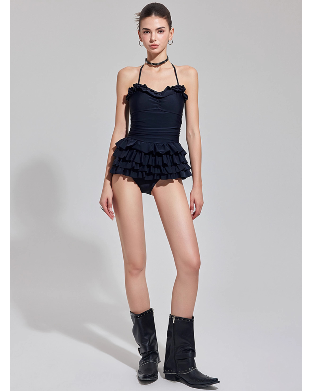 Frill Layer Swim dress