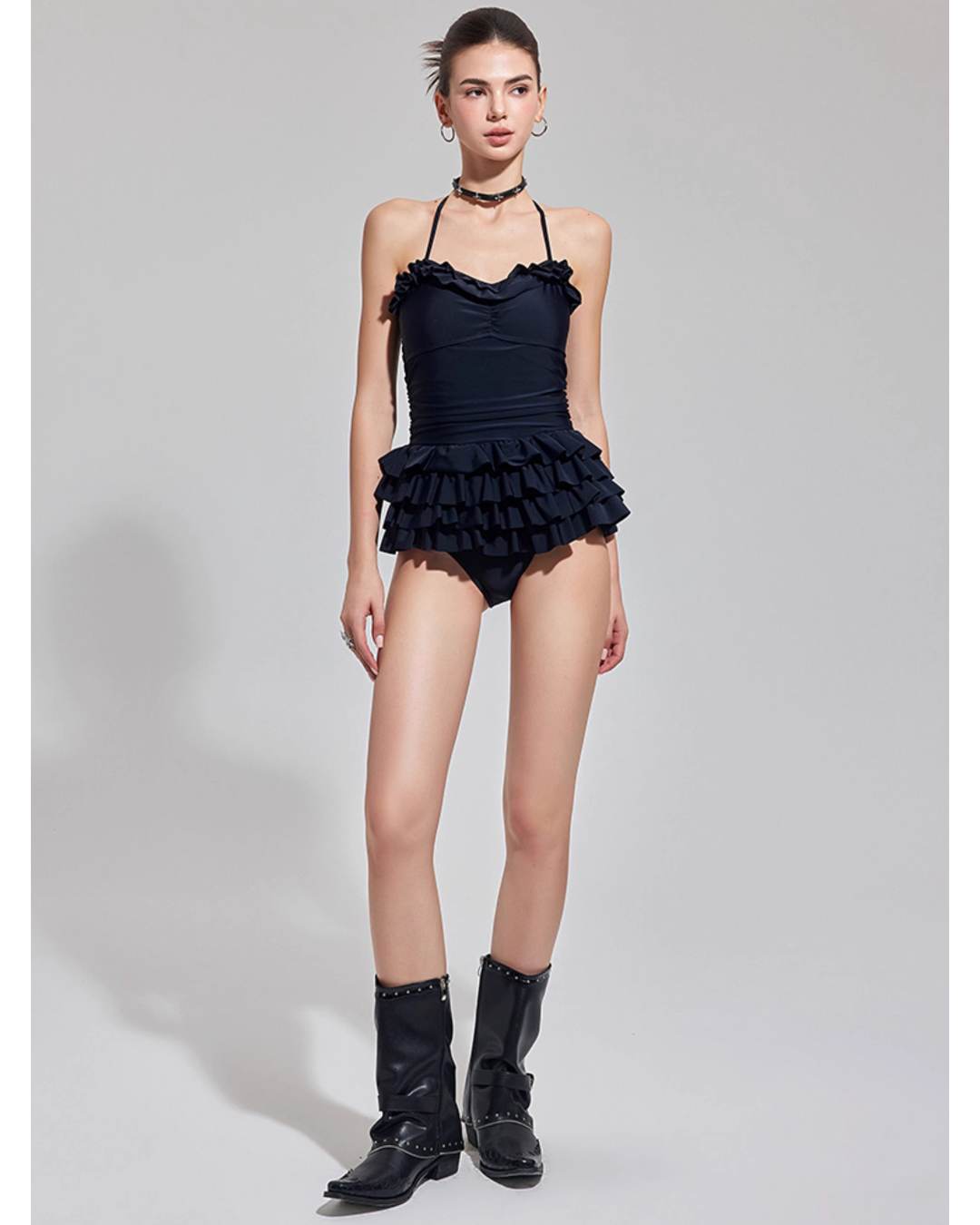 Frill Layer Swim dress