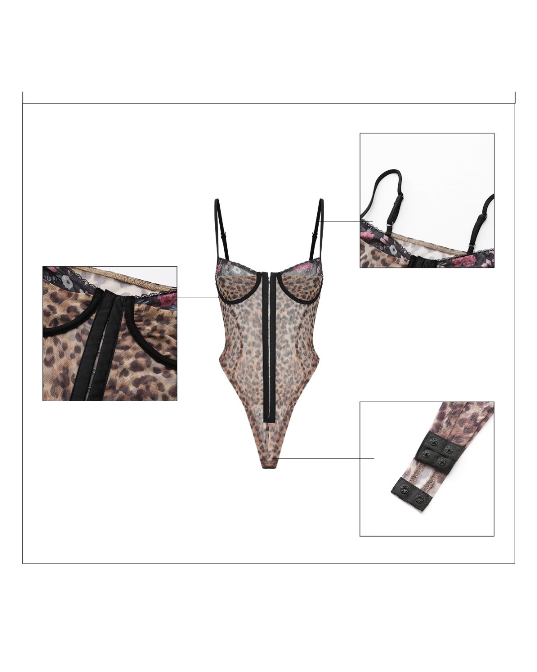 Leopard Sheer Suit
