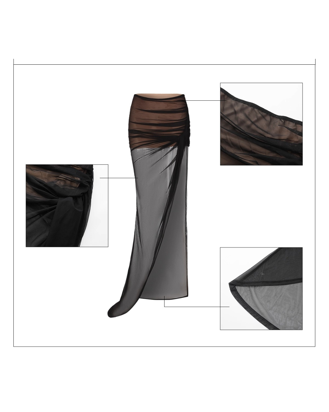 Asymmetry Drape Skirt