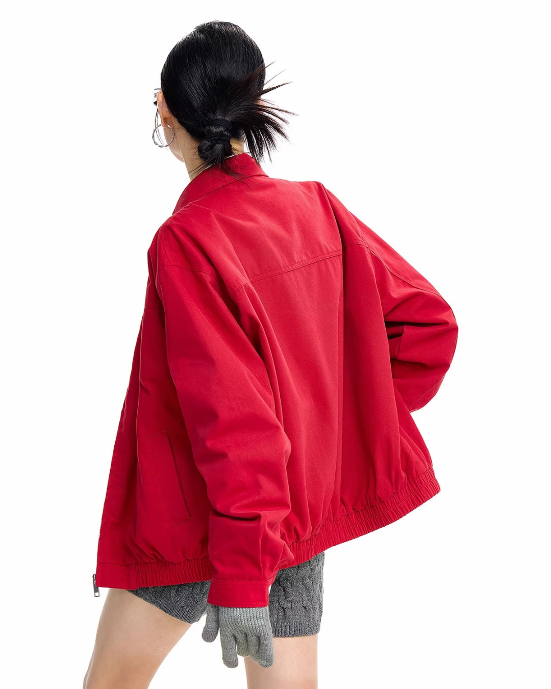 Oversized Harrington Jacket