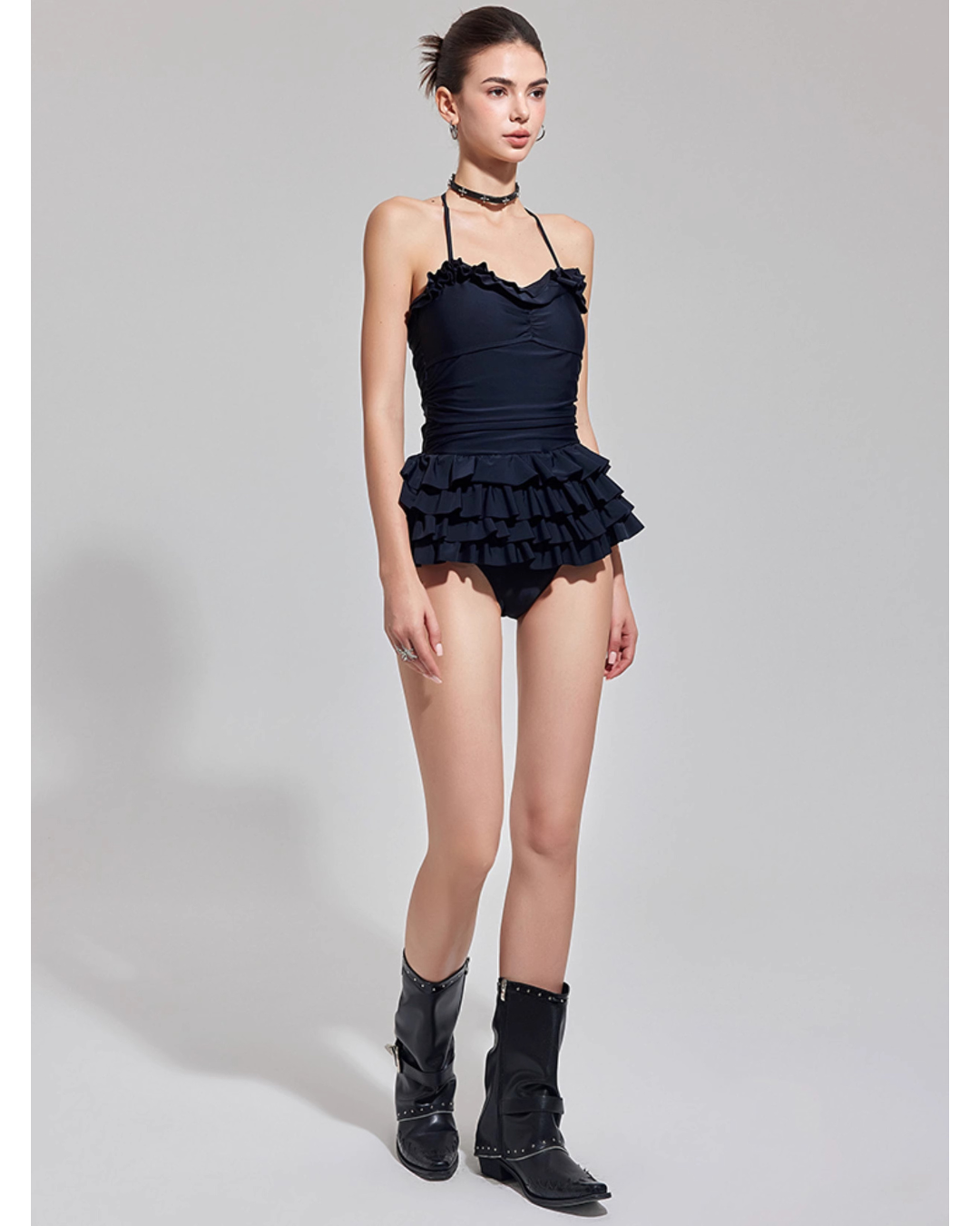 Frill Layer Swim dress