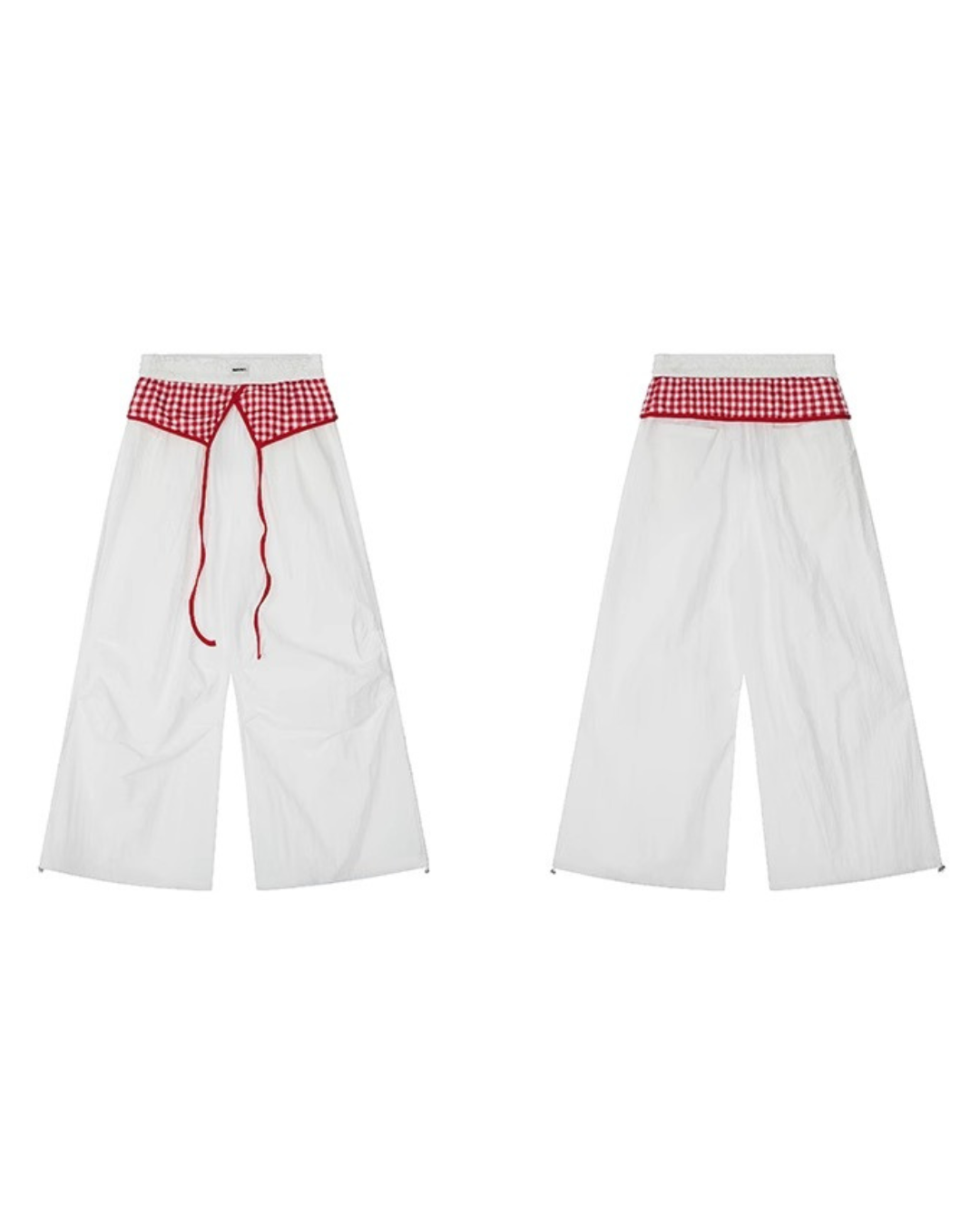 Double Layer Waist Check Pants