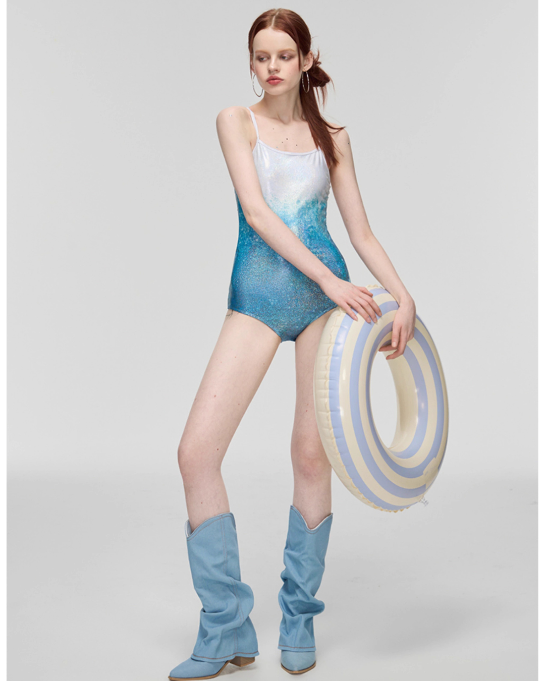 Glitter Gradation Swim Suit