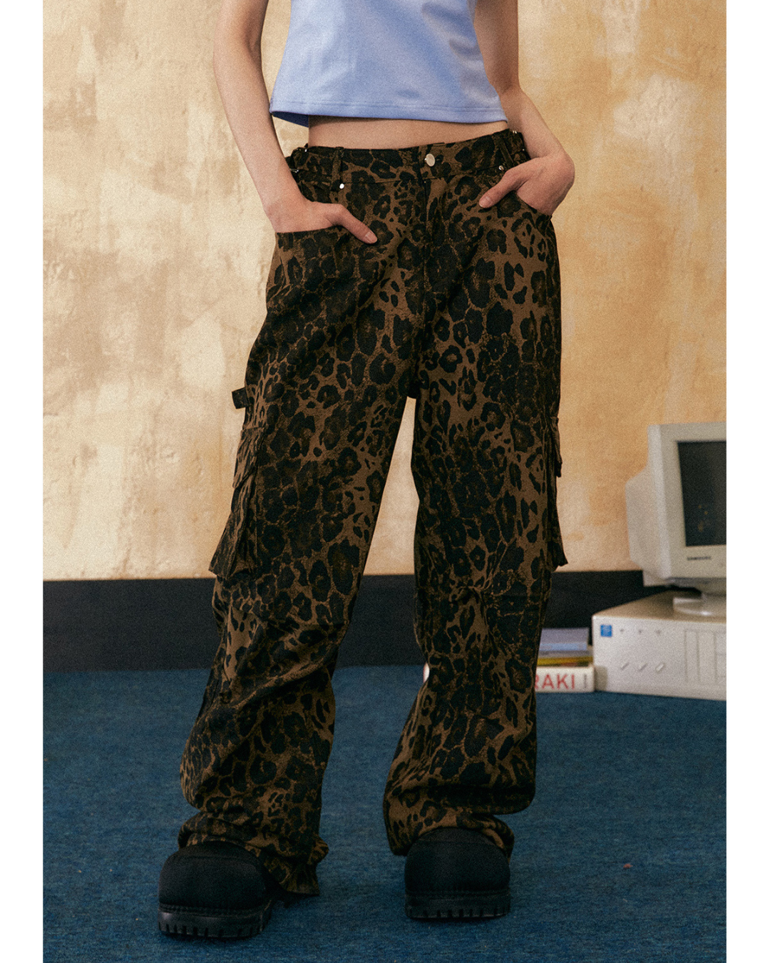 Leopard-Print Pants