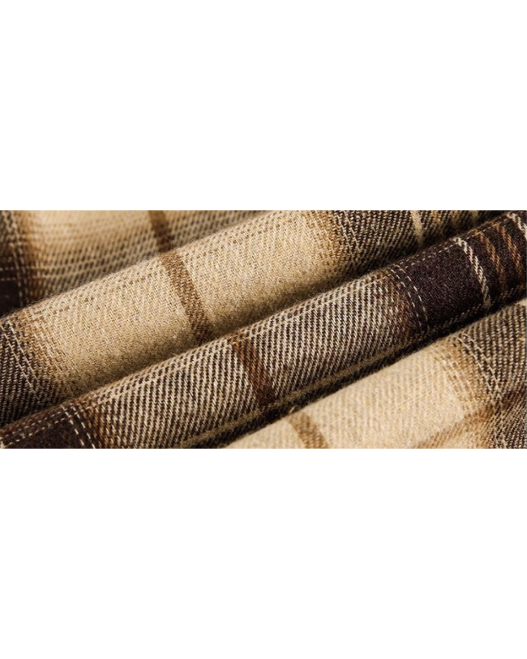 Mixed Fabric Check Shirt