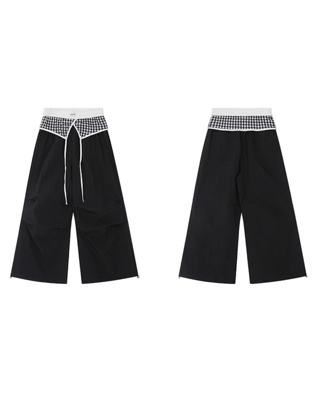 Double Layer Waist Check Pants