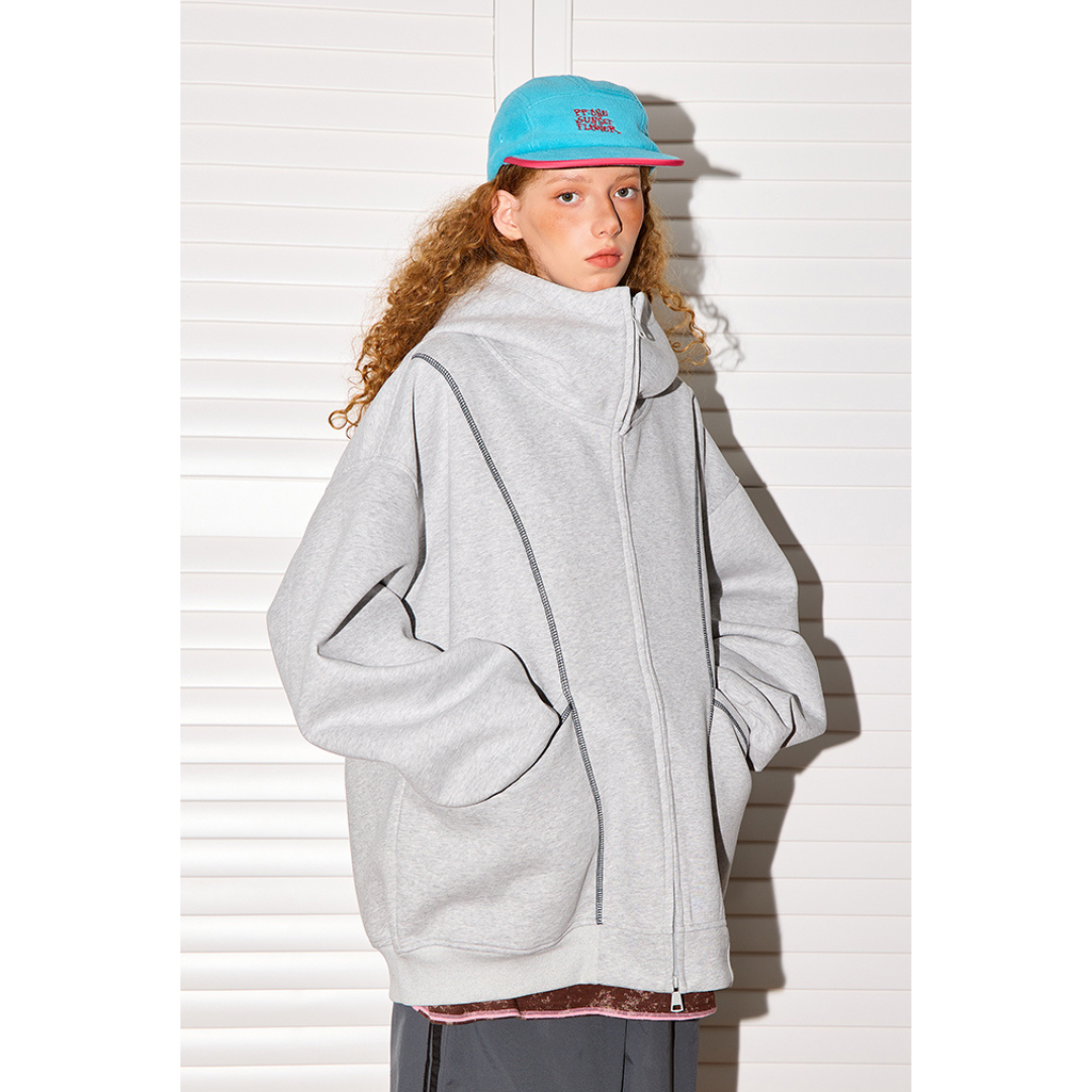 Heavy-Weight High Neck Hoodie