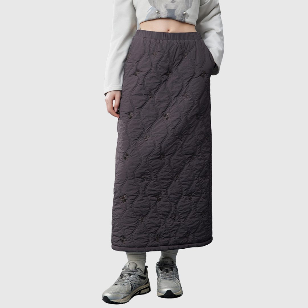 Quilted Long Skirt