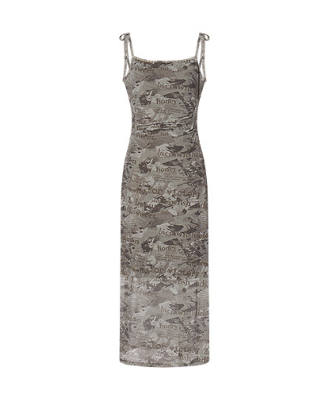 Printed Sheer Camisole Dress