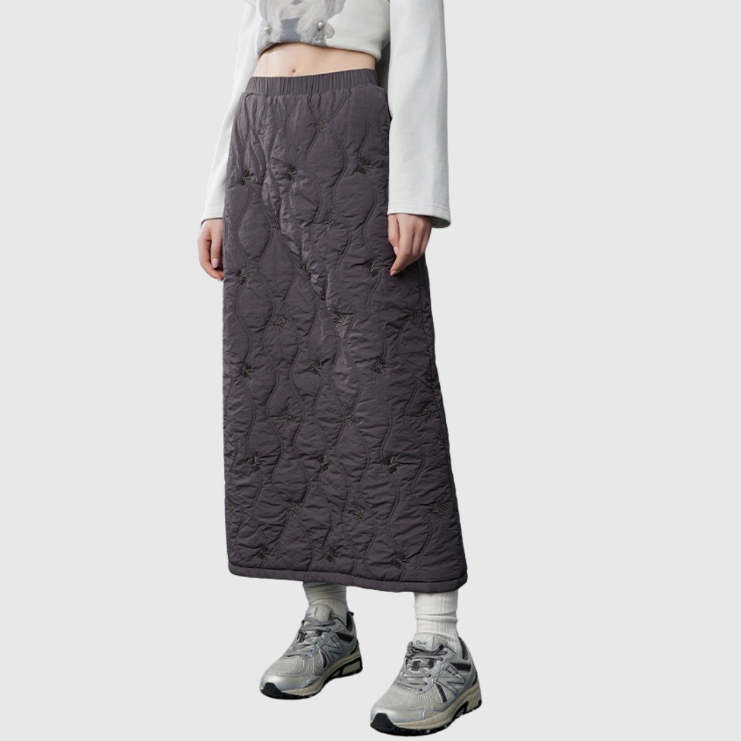 Quilted Long Skirt