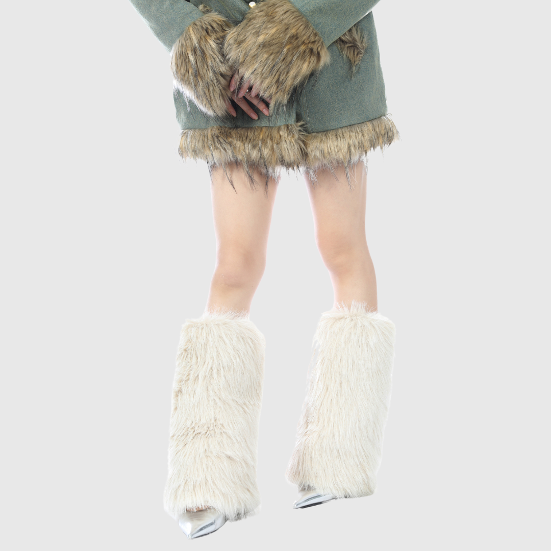 Faux Fur Leg Warmers