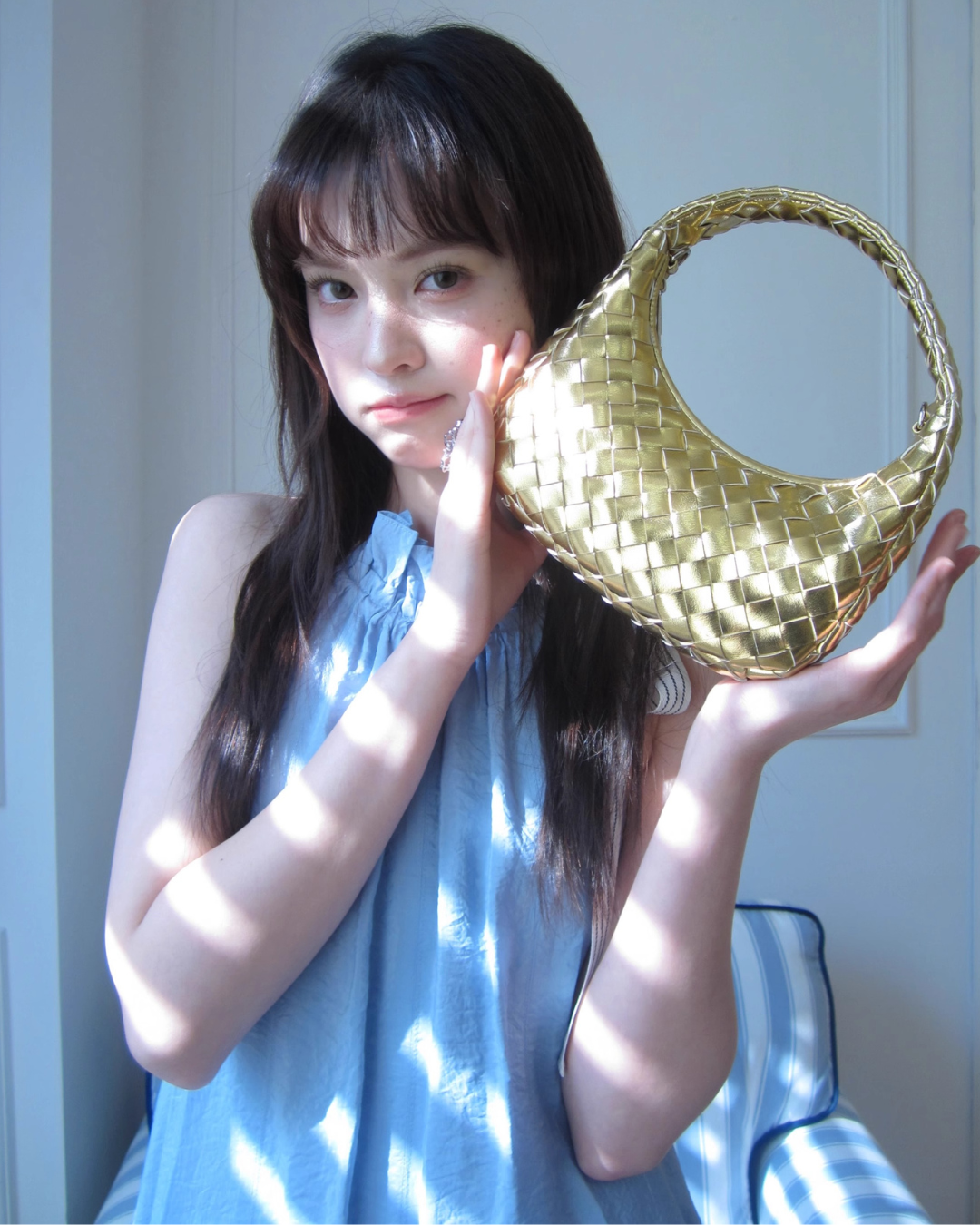 Woven Mini Hobo Bag