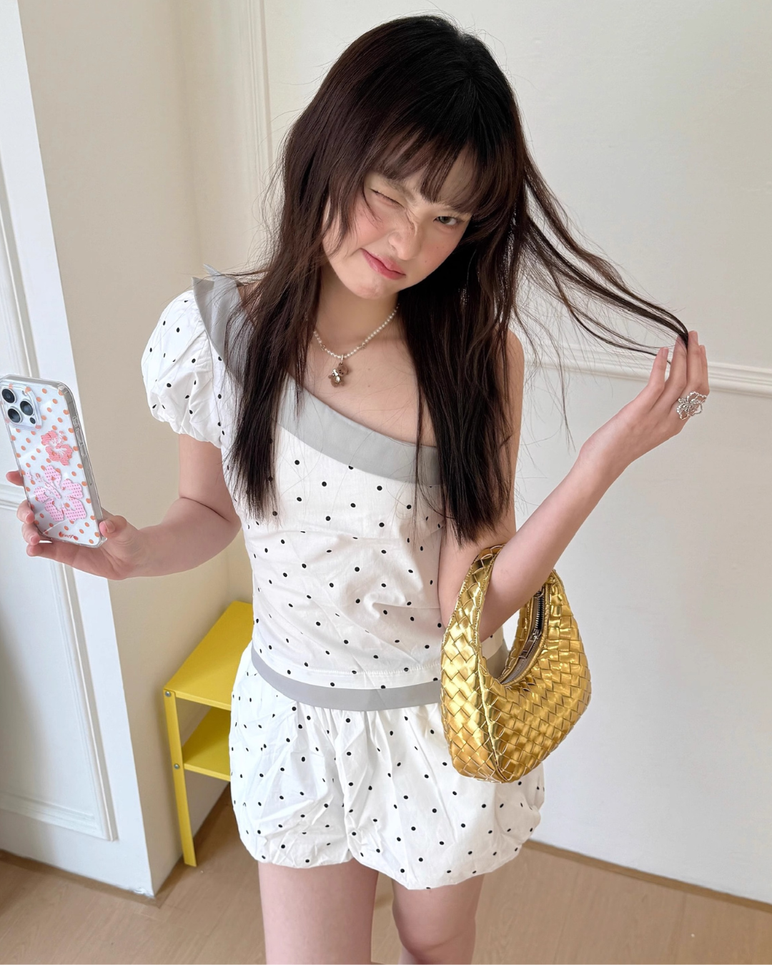 Woven Mini Hobo Bag