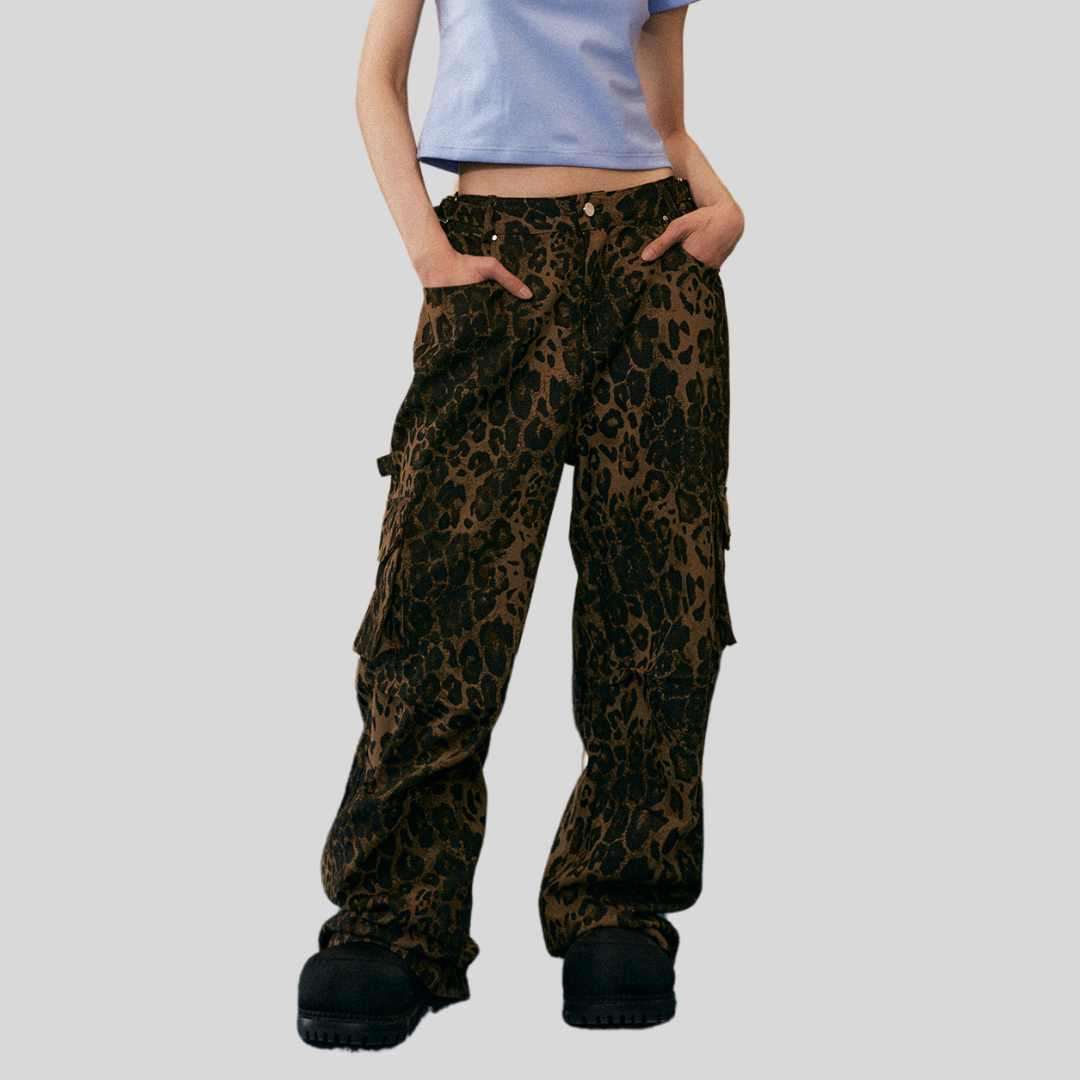 Leopard-Print Pants