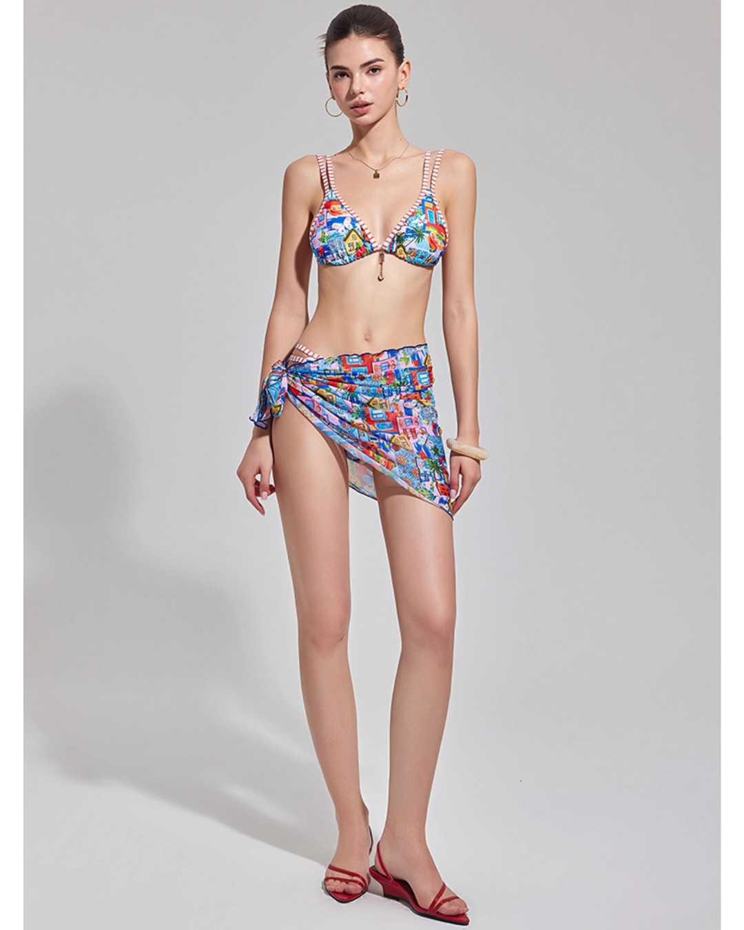Pop Graphic Bikini [3-piece]