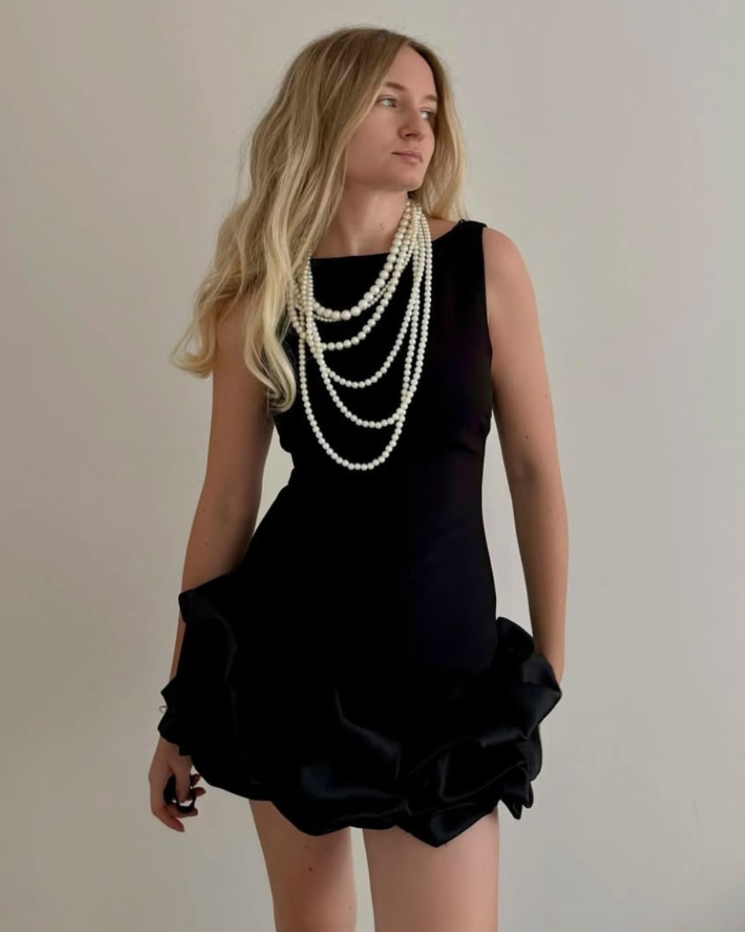 Blooming Flare Mini Dress