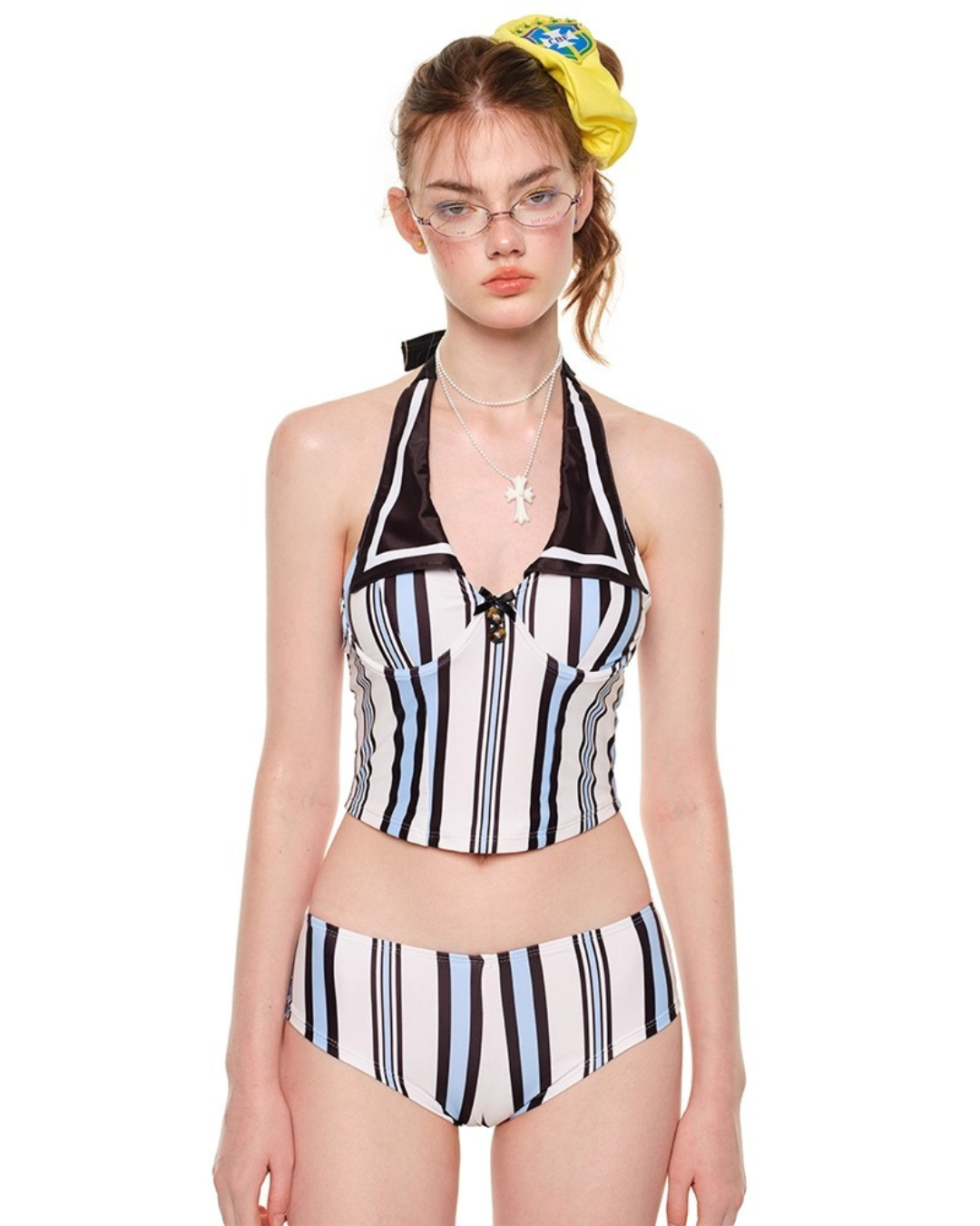 Sailor Collar Retro Bikini [2-piece]
