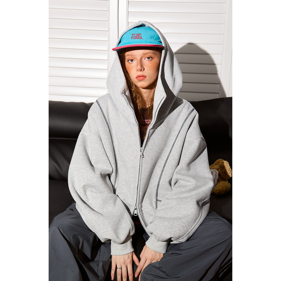 Heavy-Weight High Neck Hoodie