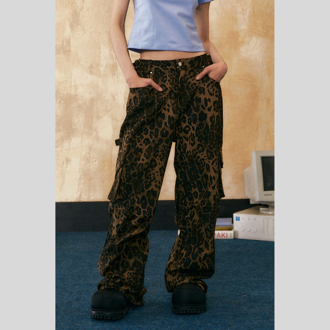 Leopard-Print Pants