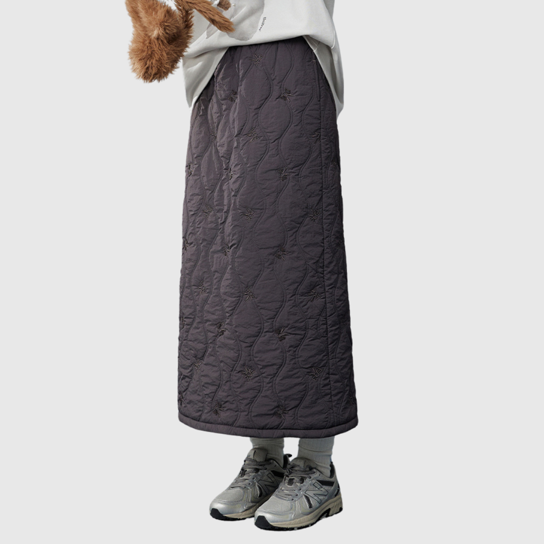 Quilted Long Skirt