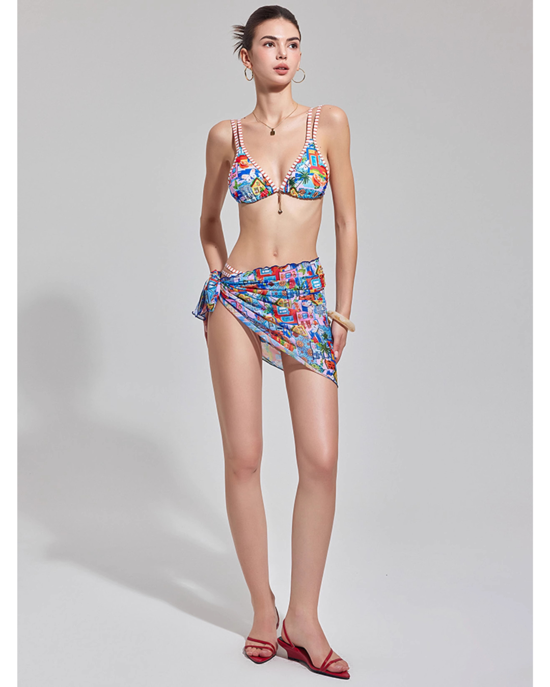Pop Graphic Bikini [3-piece]