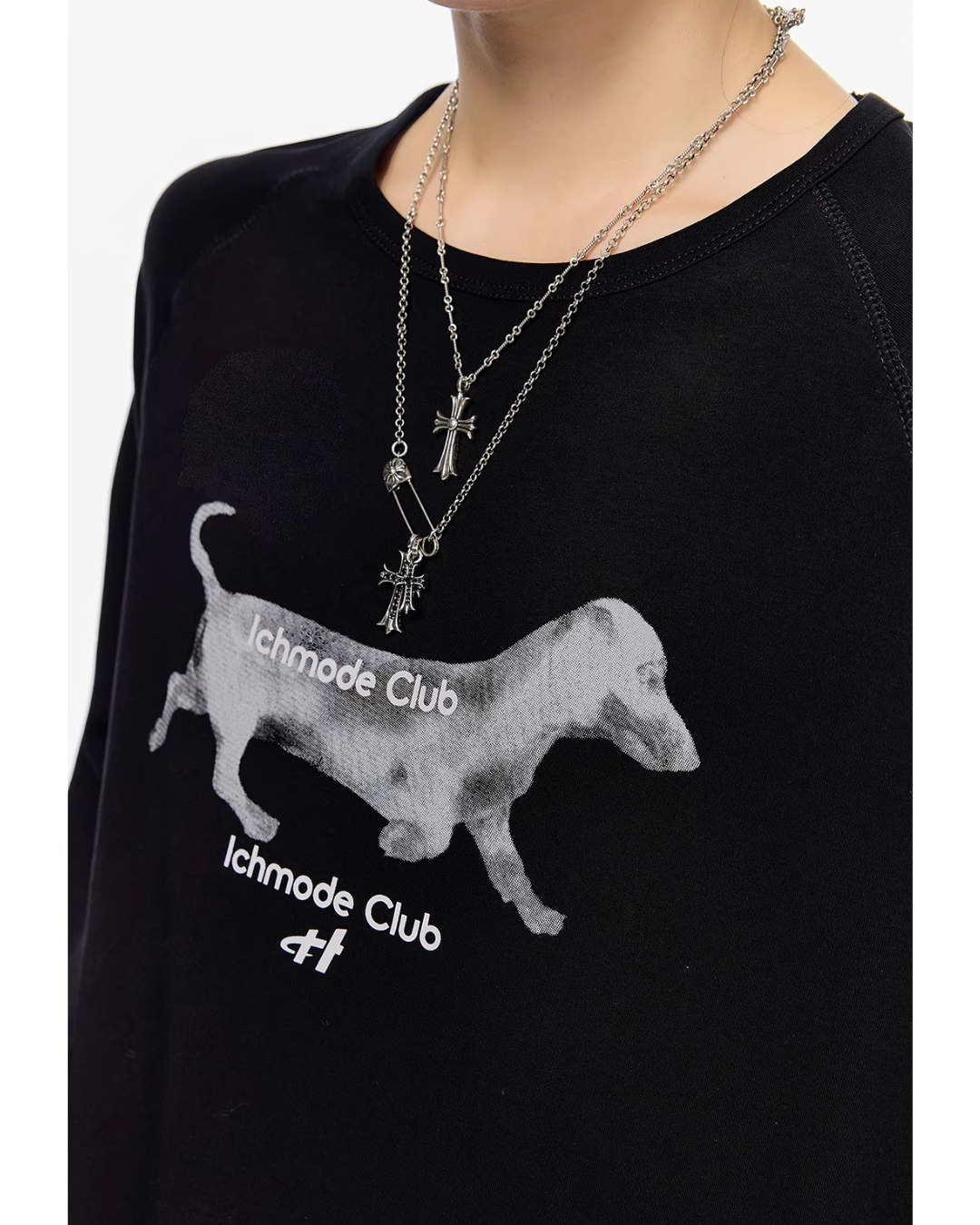 Dog Graphic Long Sleeve Tee