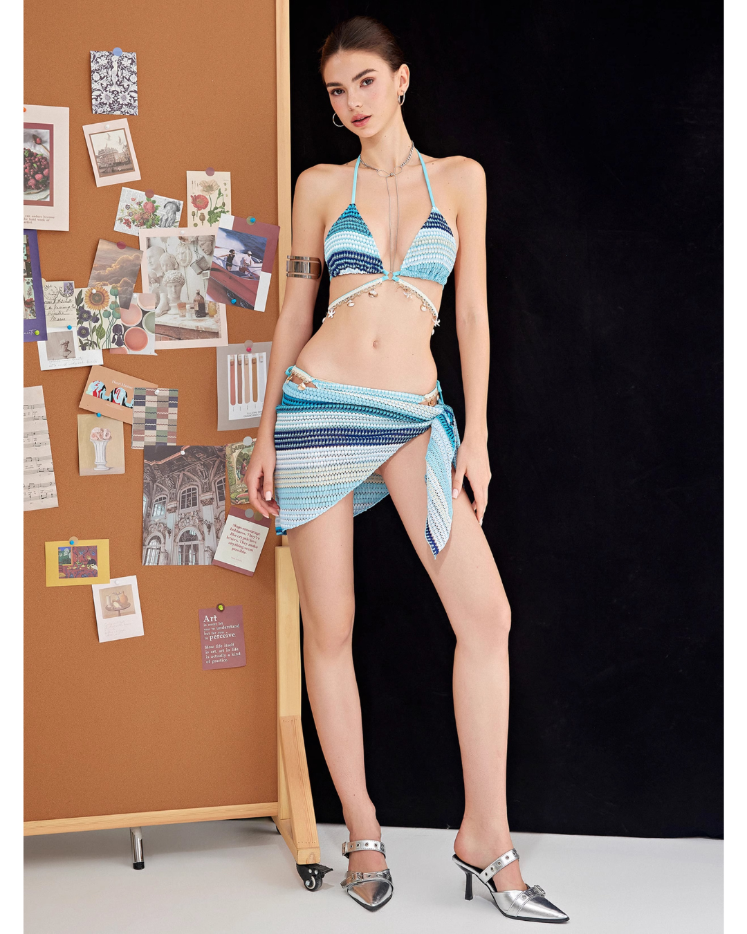 Ocean Crochet Bikini [3-piece]