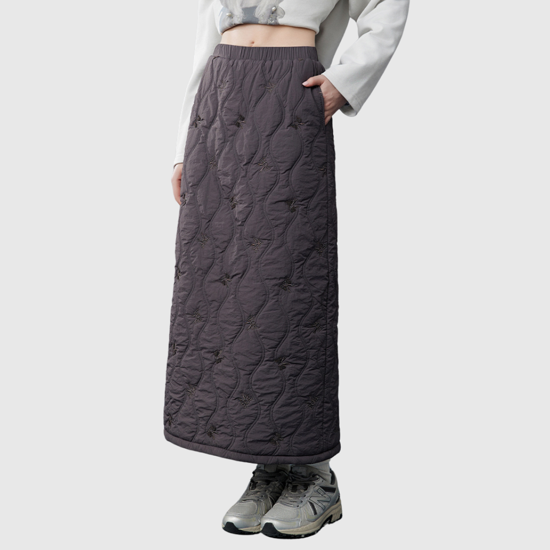 Quilted Long Skirt