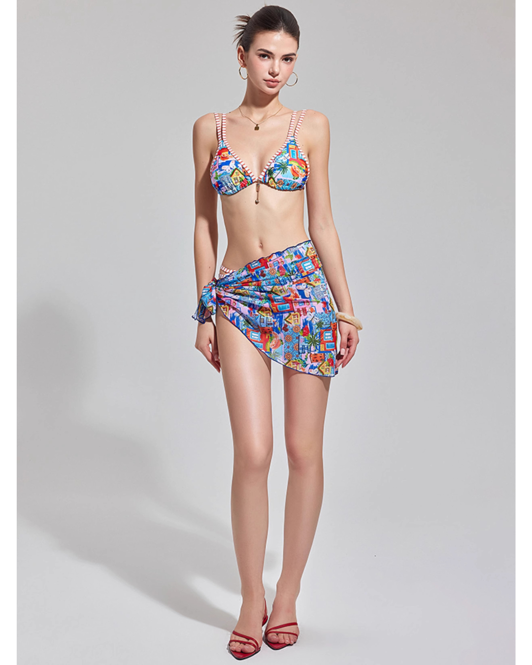 Pop Graphic Bikini [3-piece]