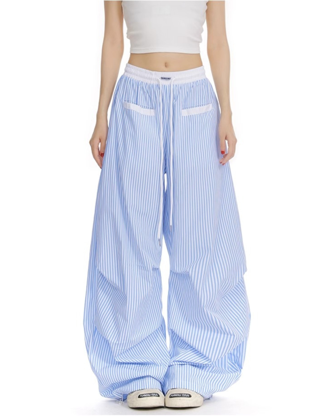 Wide Leg Stripe Shirt Pants Wide Leg Stripe Shirt Pants