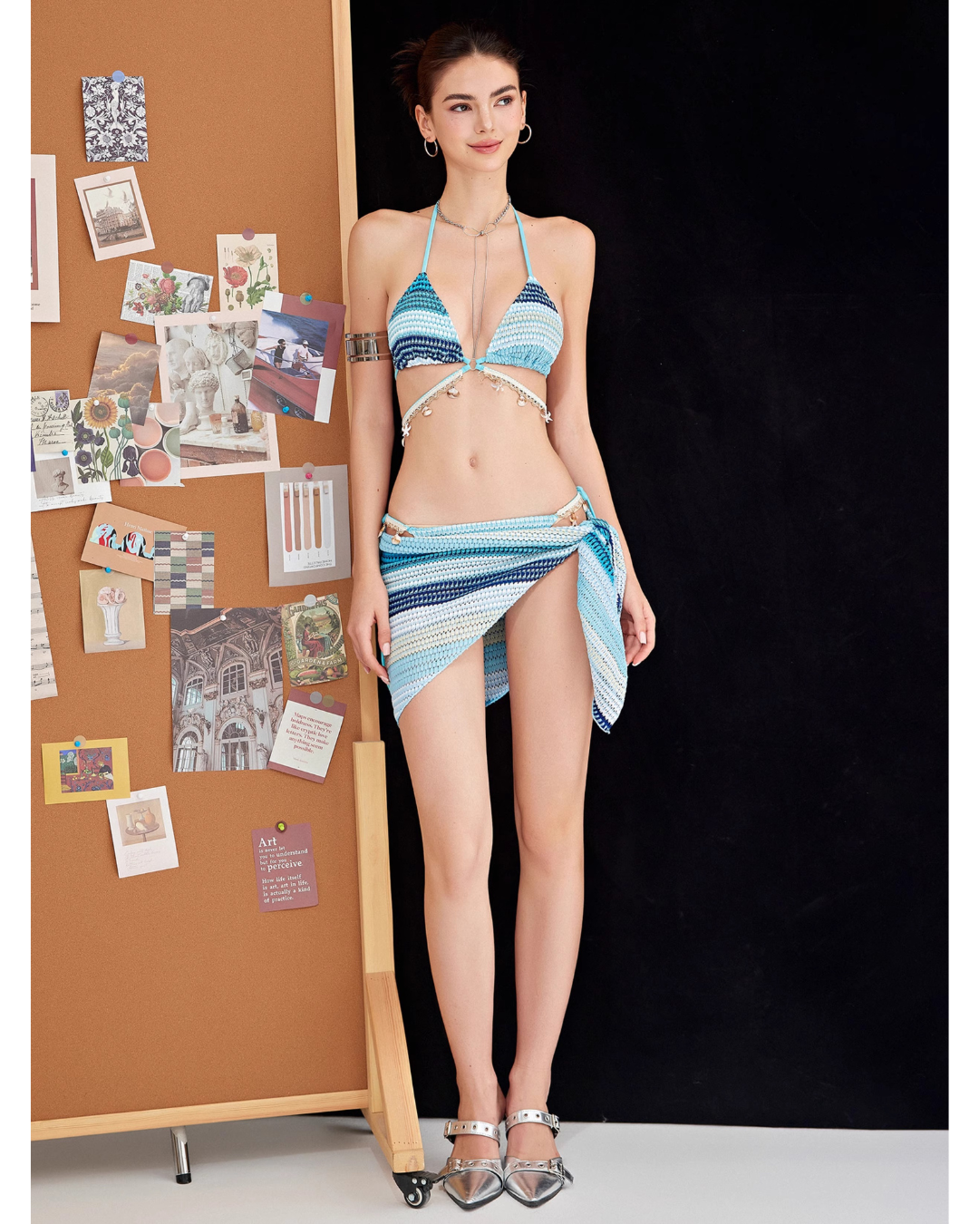 Ocean Crochet Bikini [3-piece]