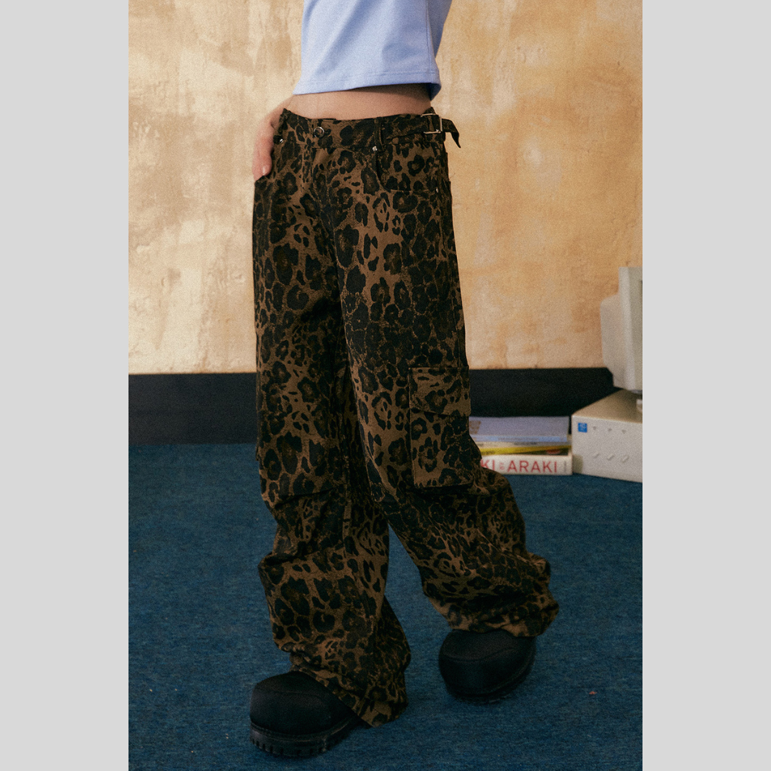 Leopard-Print Pants