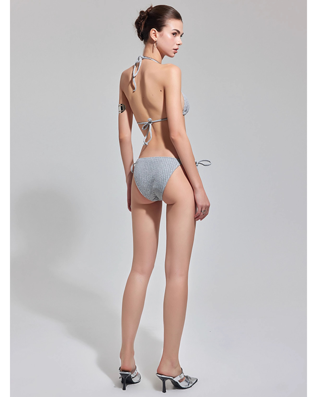 Ribbon Point Knit Bikini [2-type]
