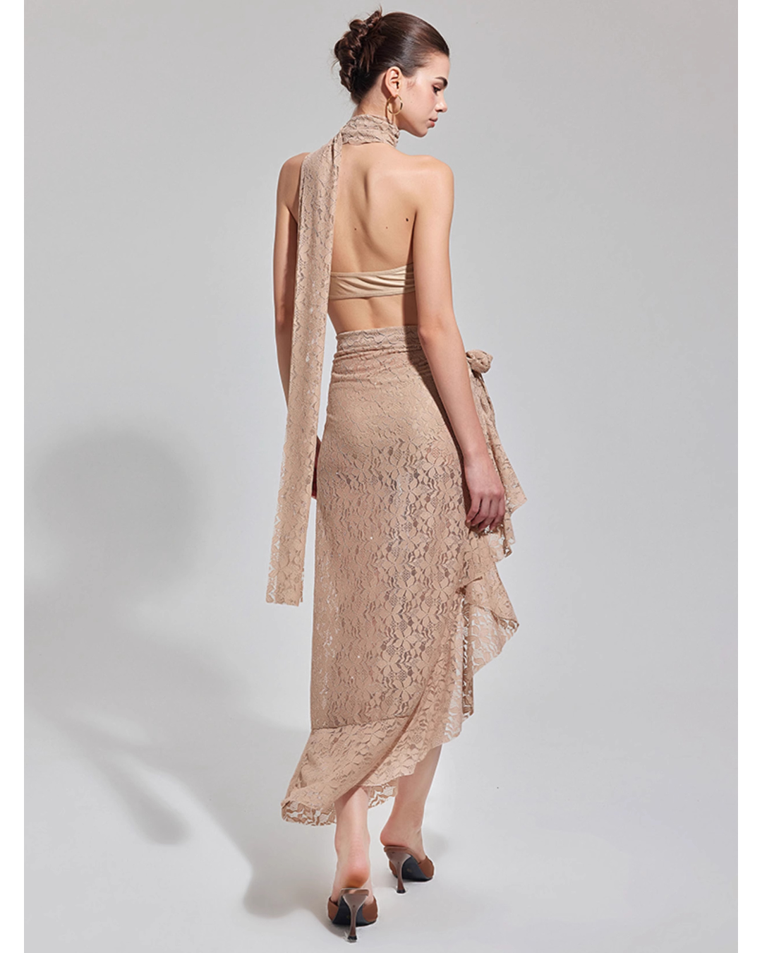 Lace Drape Resort Swim Set [3-piece]
