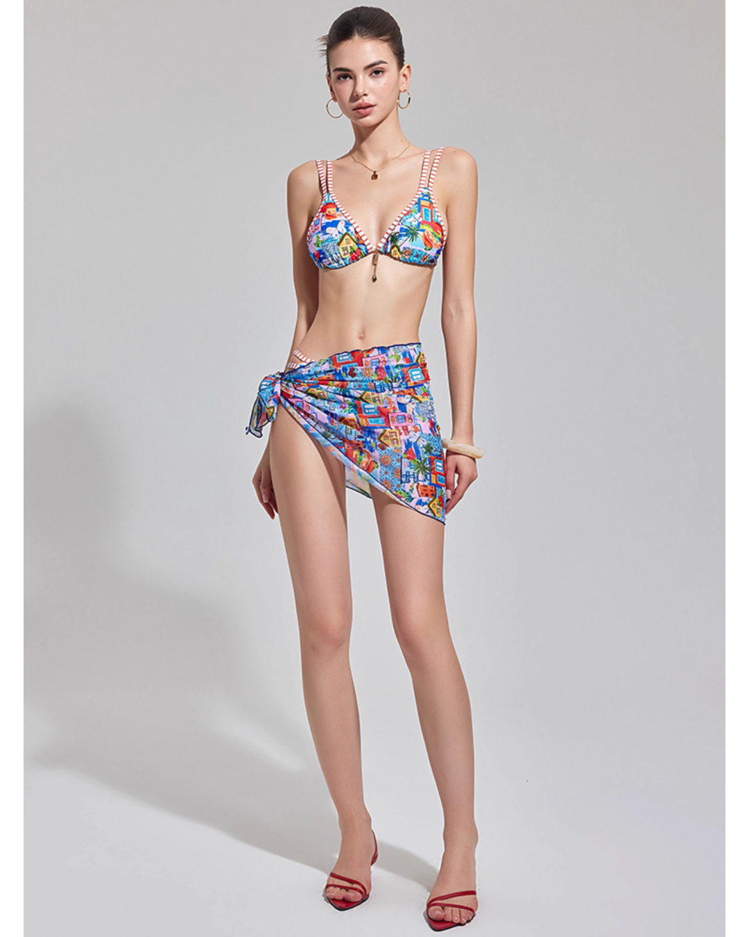 Pop Graphic Bikini [3-piece]