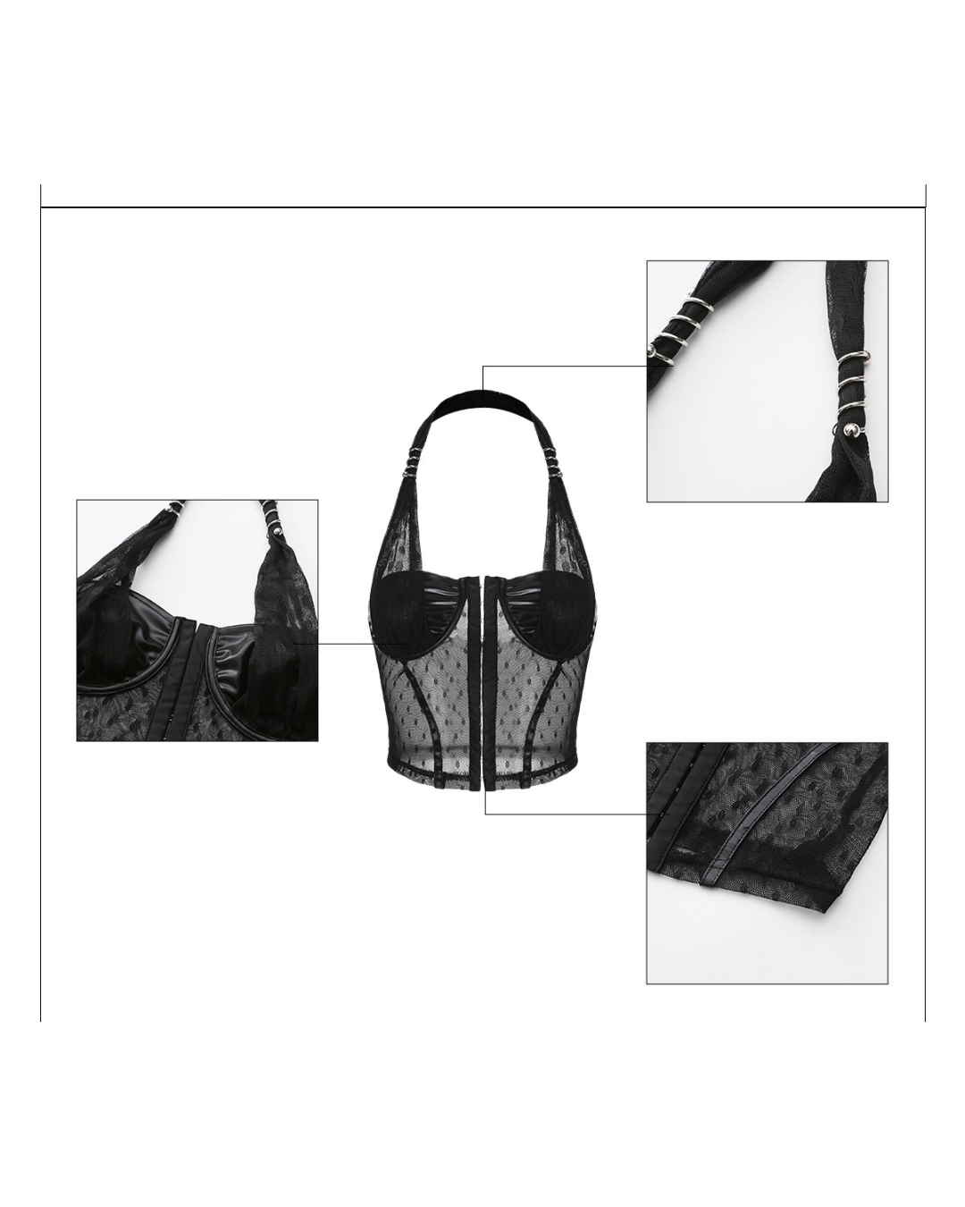 Vegan Leather Lingerie Set Up【SET-UP対応】