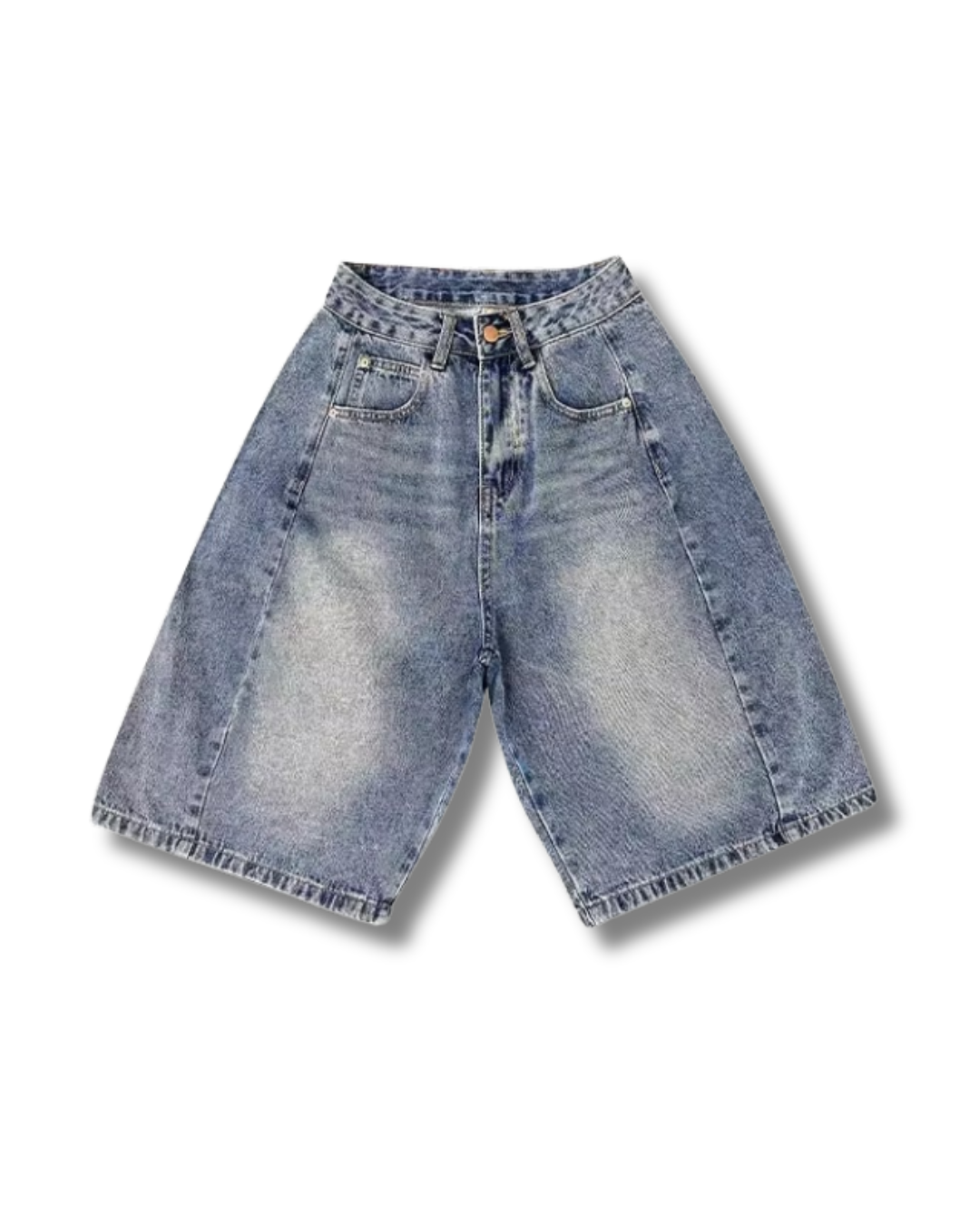 Wide Vintage Half Jeans
