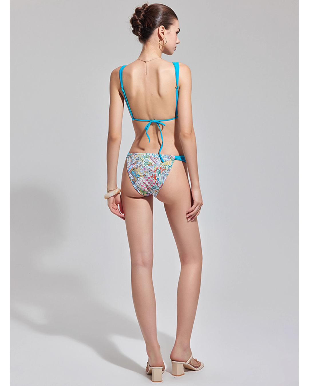 Paisley Print Swim Set [3-piece]