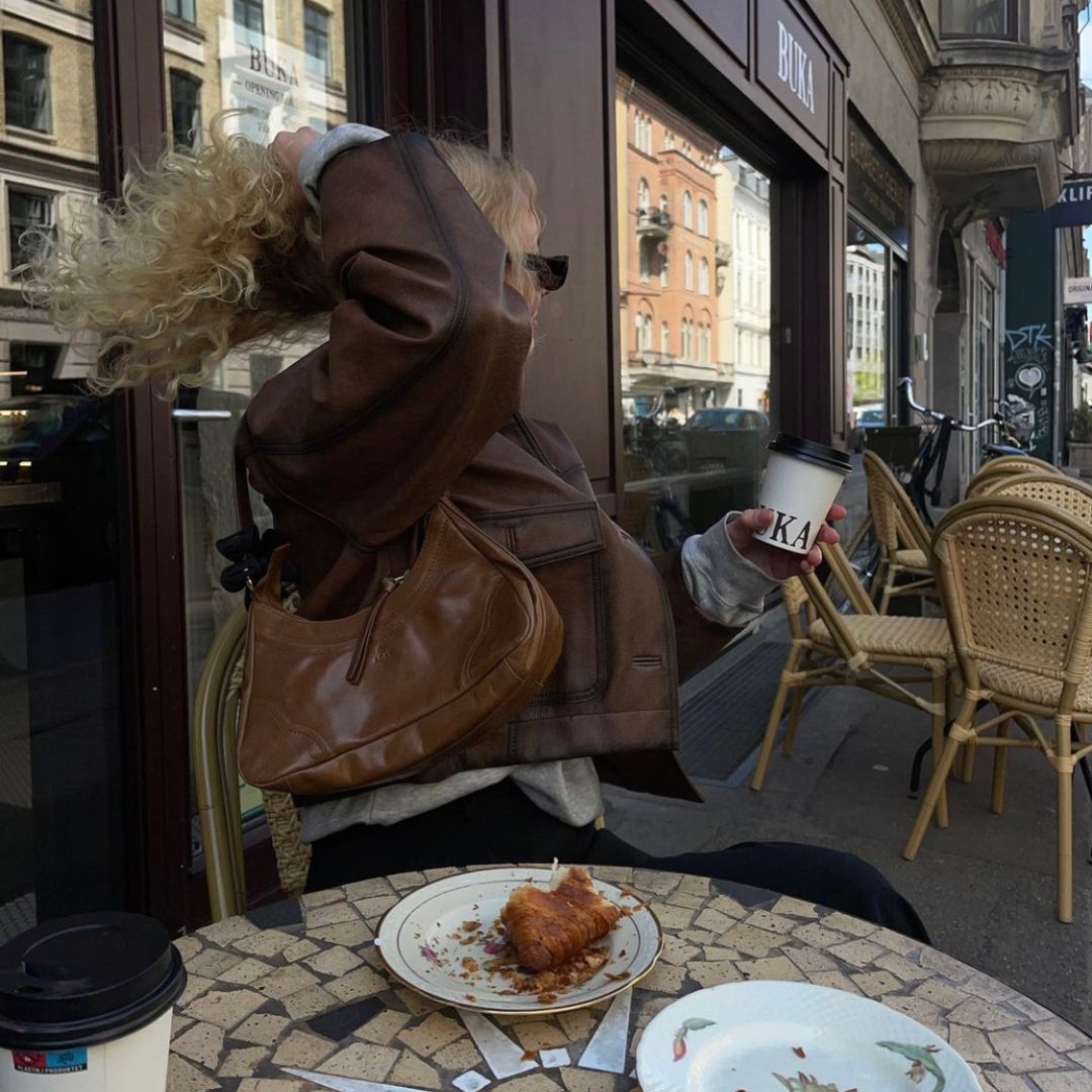 Vintage Brown Leather Jacket